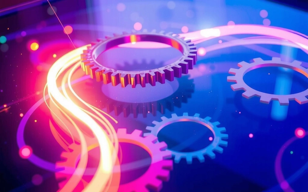 Abstract representation of innovation and teamwork