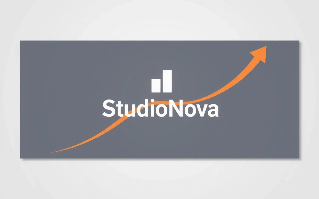Digital growth chart with studionova logo