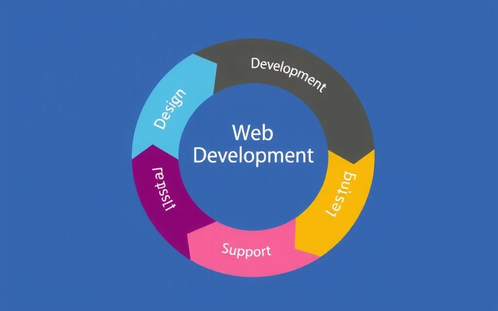 Project workflow diagram for web development