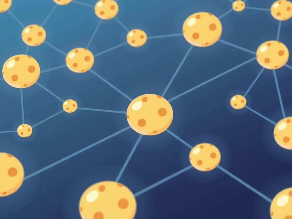 Digital cookies represented as small data packets flowing over a network, illustrating anonymous data collection.