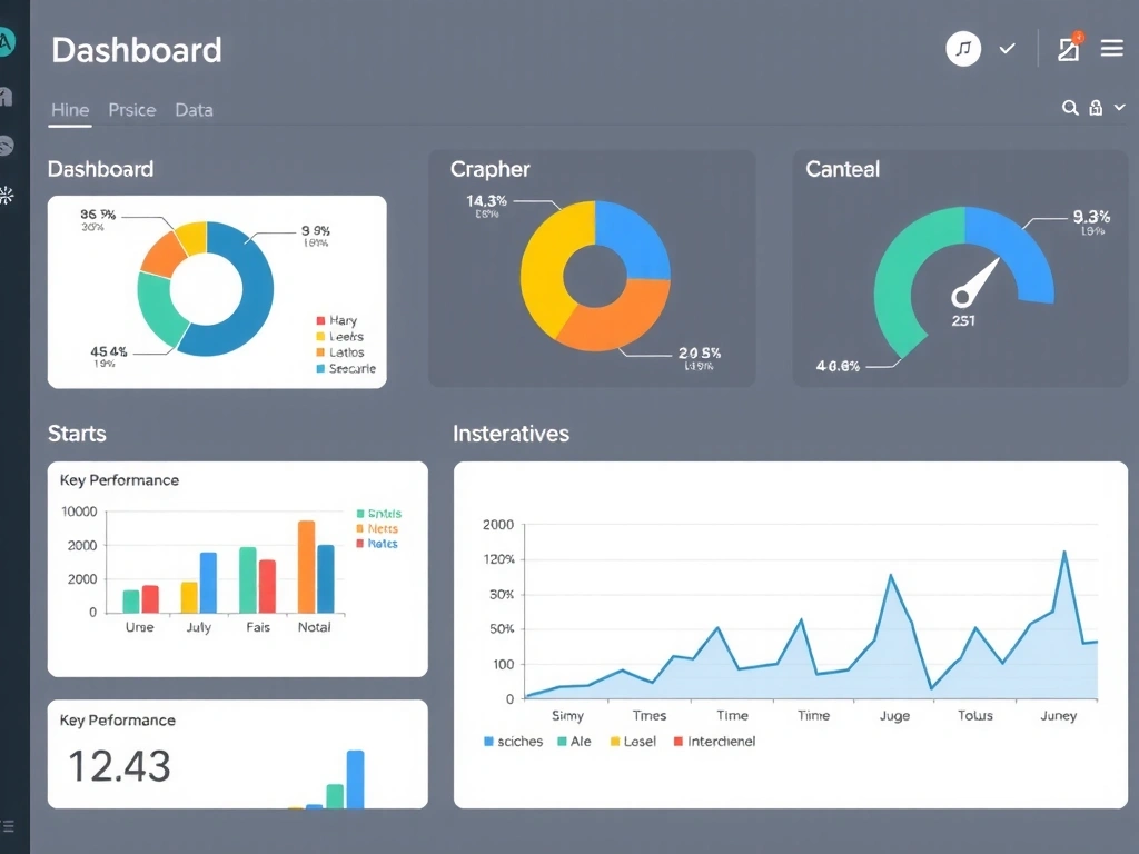 User-friendly dashboard interface with data visualization charts and key performance indicators.